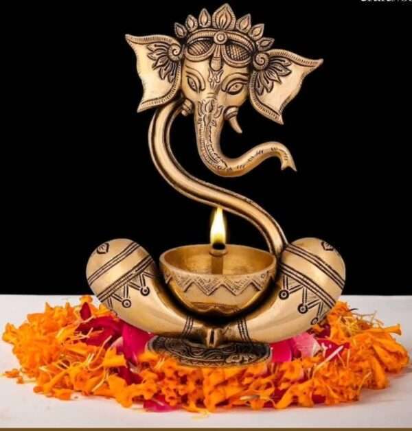 Brass Ganesh Diya
