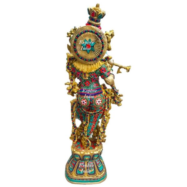 Brass Krishna Statue