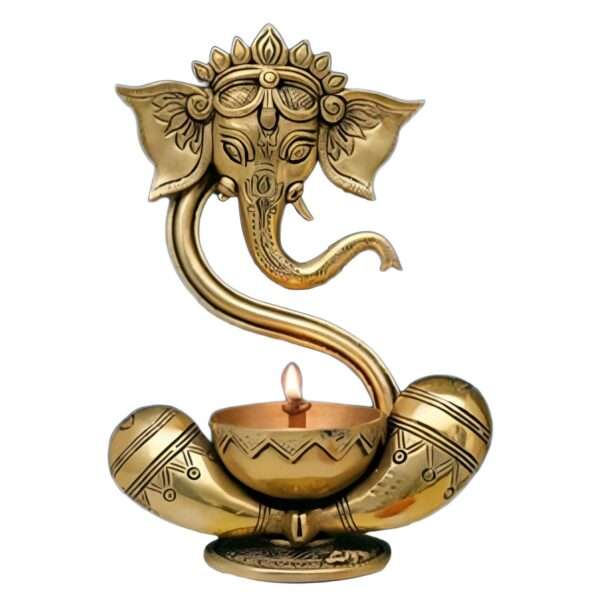 Brass Ganesh Diya